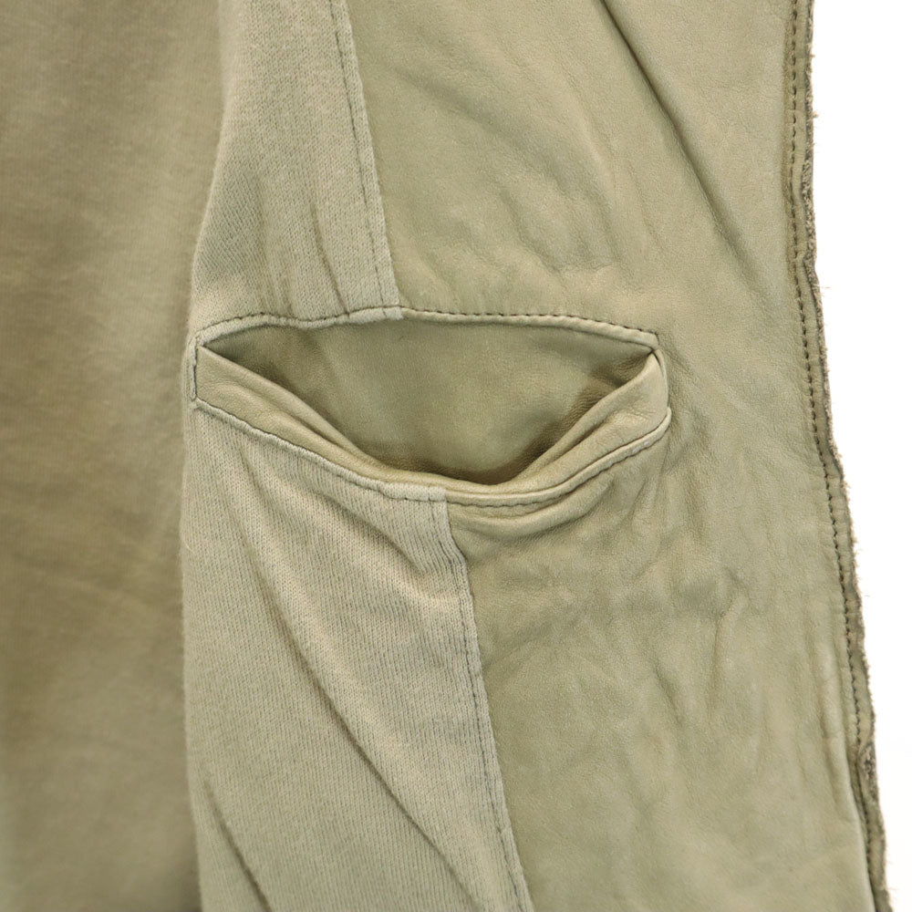 Sisii シシ 日本製 牛革 レザージャケット XS ベージュ レディース