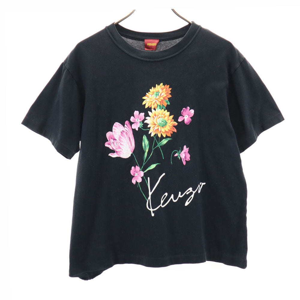 ケンゾー 日本製 半袖 Tシャツ M ブラック KENZO レディース