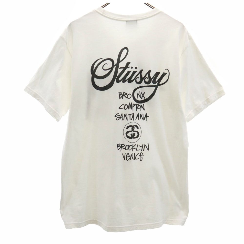 ステューシー 半袖 Tシャツ M ホワイト STUSSY メンズ