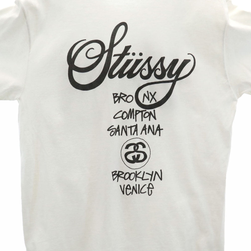 ステューシー 半袖 Tシャツ M ホワイト STUSSY メンズ