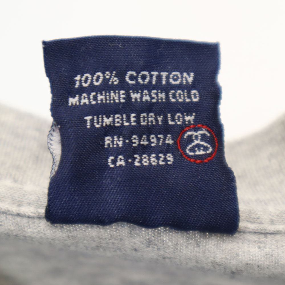 STUSSY ステューシー 90s USA製 オールド 紺タグ 半袖 Tシャツ M グレー メンズ