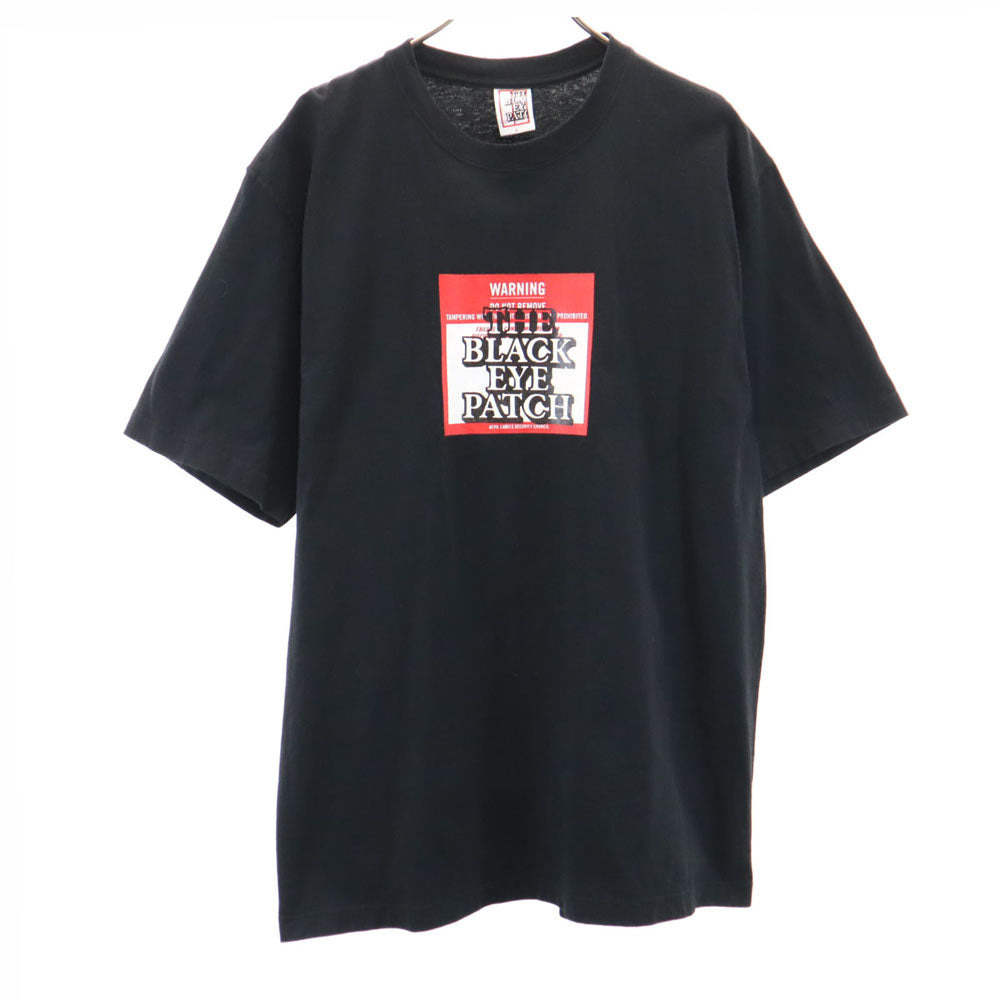 ブラックアイパッチ 日本製 半袖 Tシャツ L ブラック THE BLACK EYE PATCH メンズ