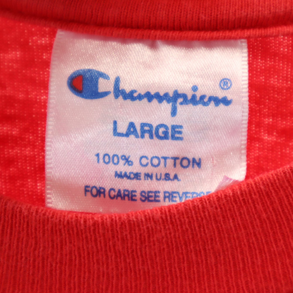チャンピオン 90s USA製 オールド 半袖 Tシャツ L 赤 Champion メンズ