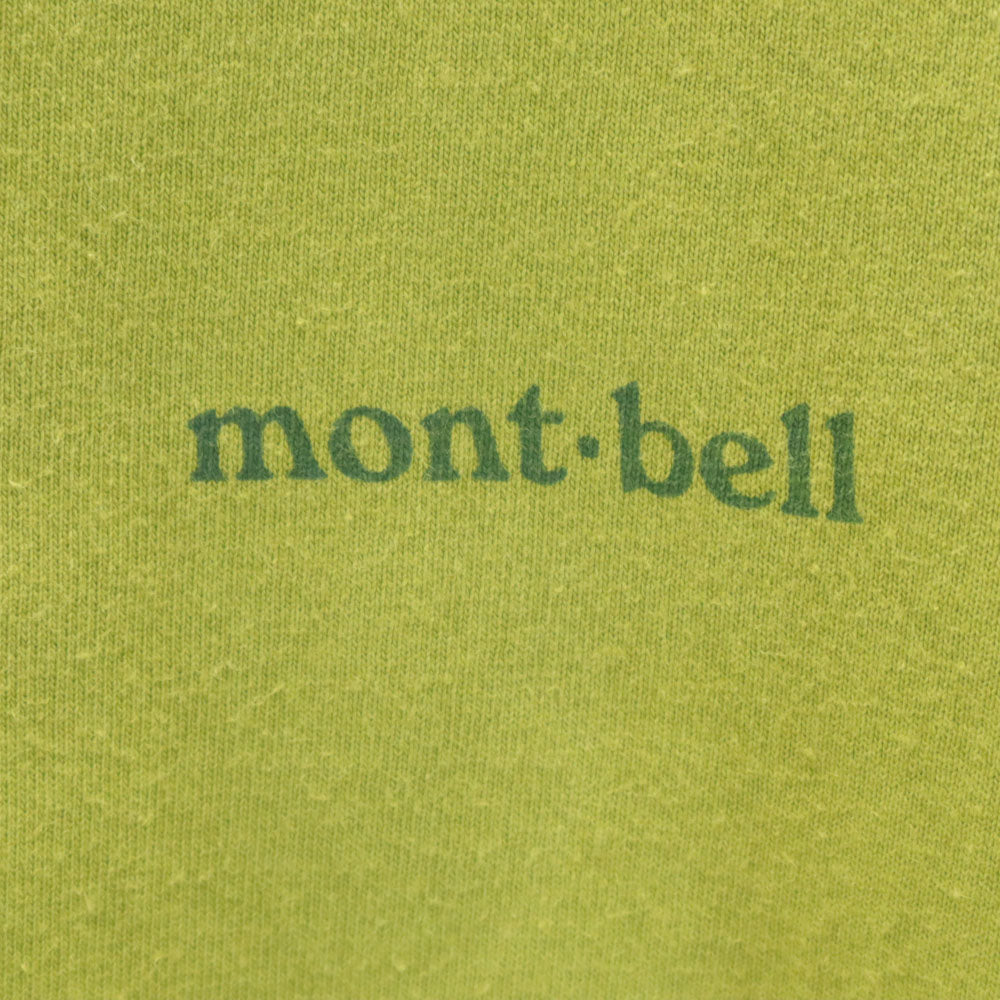 モンベル バックプリント 半袖 Tシャツ 抹茶 mont-bell メンズ