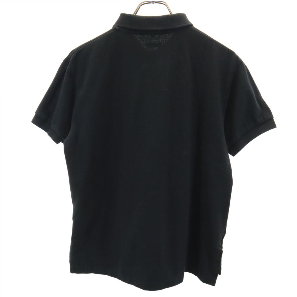 ポロバイラルフローレン 半袖 ポロシャツ S ブラック Polo by Ralph Lauren 鹿の子 CUSTOM FIT メンズ