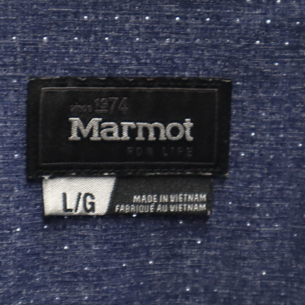 マーモット 半袖 シャツ L ネイビー MARMOT メンズ