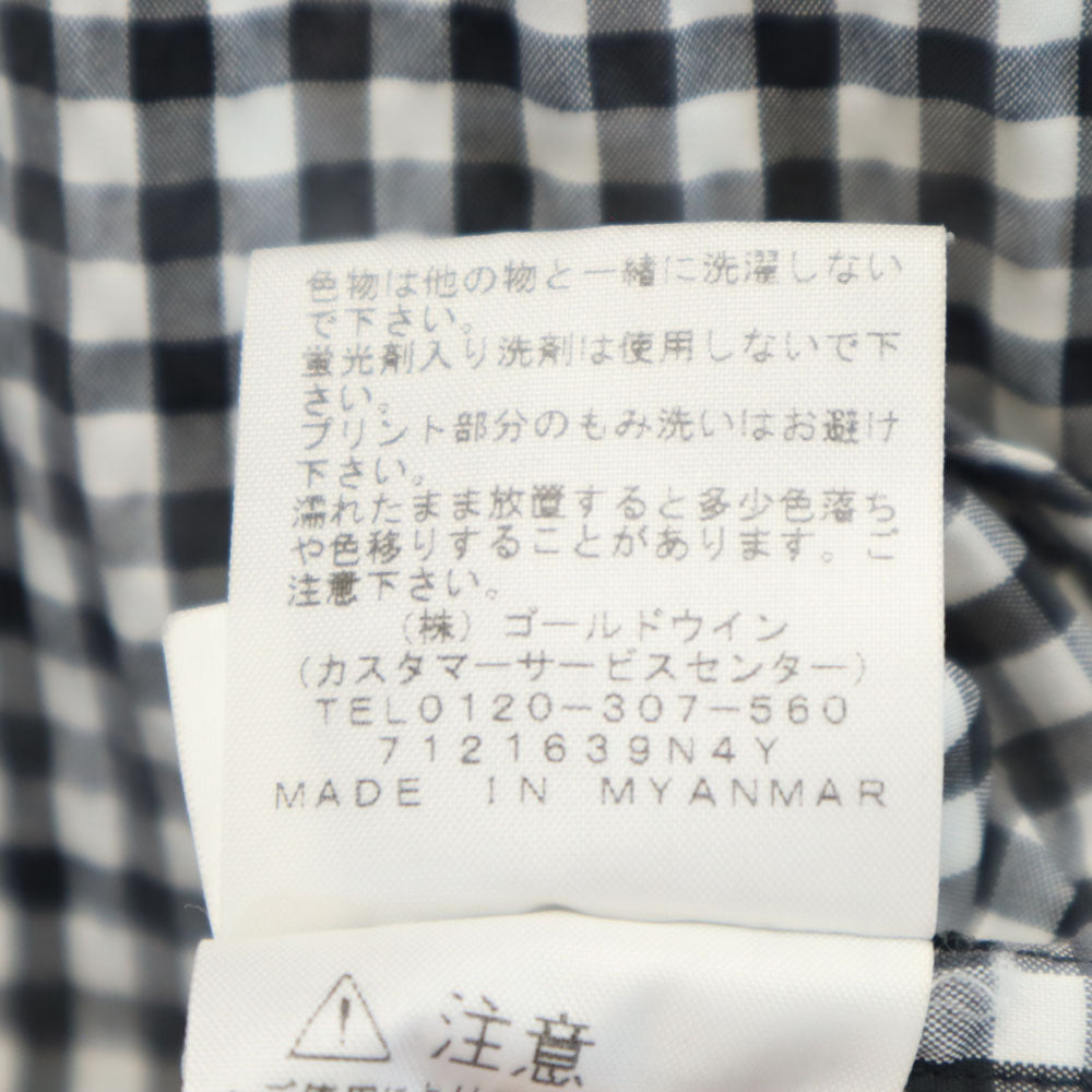 ノースフェイス アウトドア NR21803 ギンガムチェック 半袖 ネバダ シャツ S ブラック 他 THE NORTH FACE Nevada Shirt メンズ