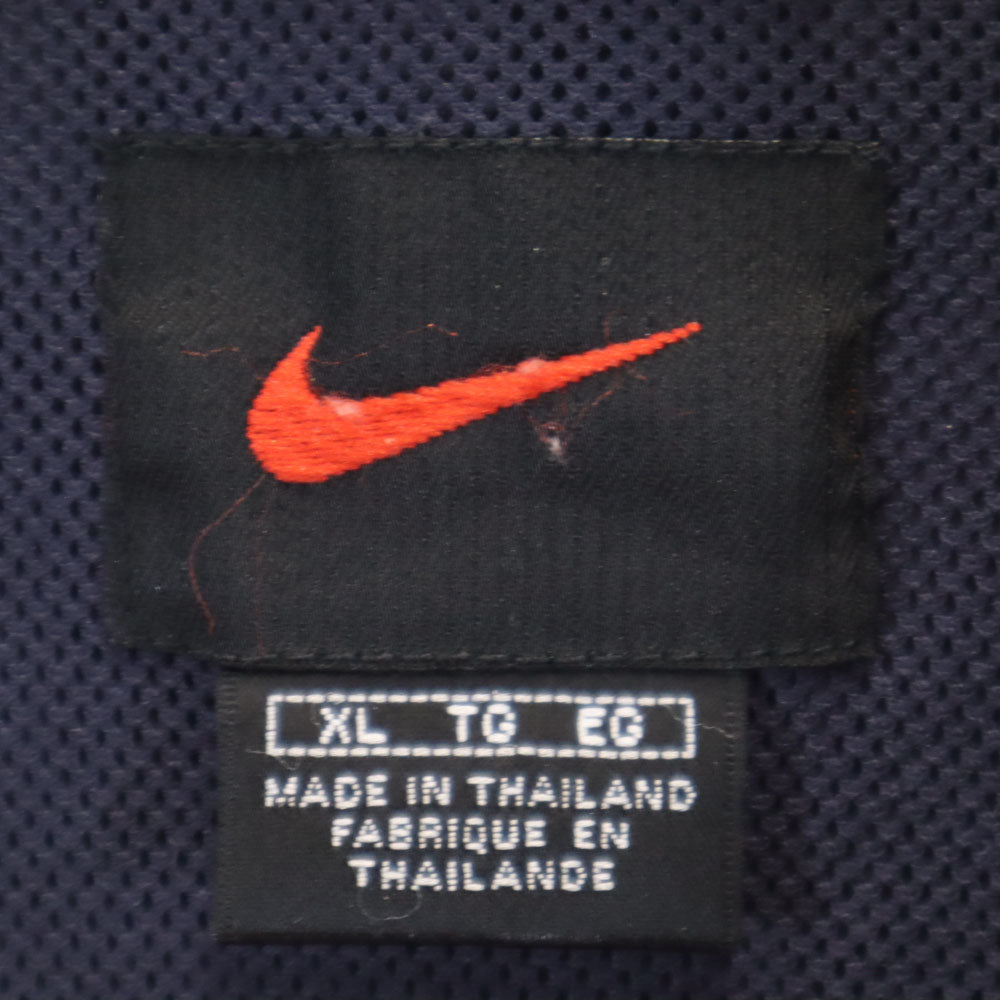NIKE ナイキ 90s 00s オールド ウィンドブレーカー XL ネイビー×ベージュ ジャケット メンズ