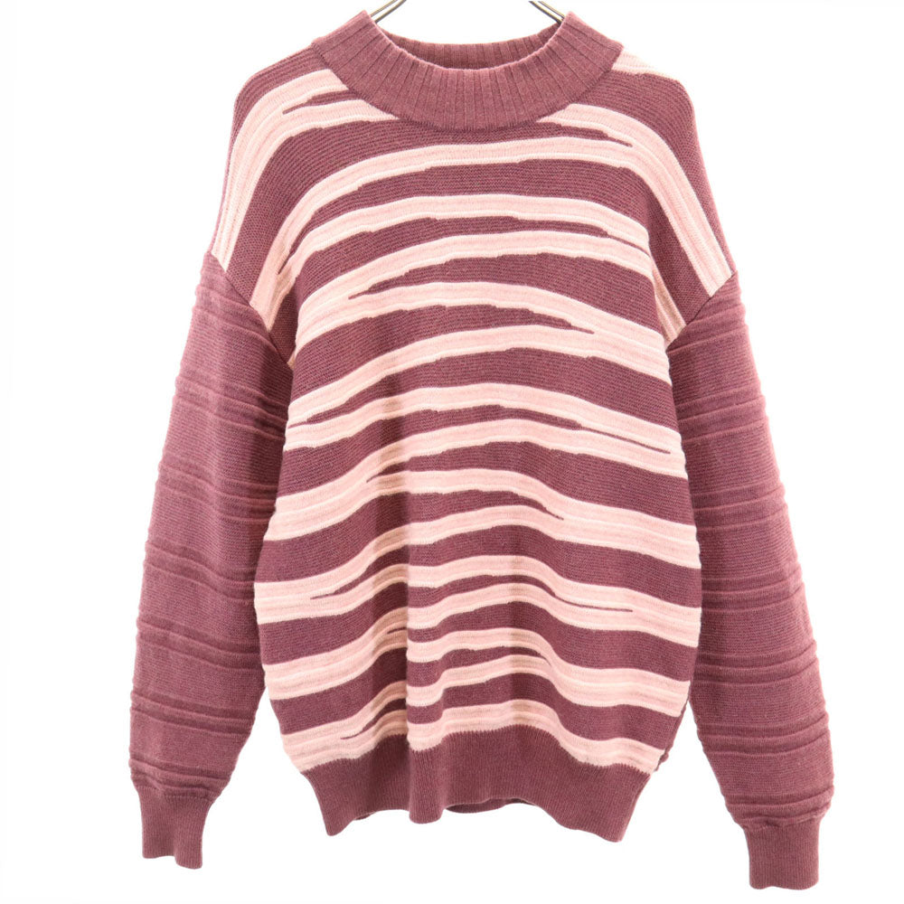 Christian Dior MONSIEUR クリスチャンディオール ムッシュ 90s ウール オールド 長袖 モックネック セーター L ボルドー系 ニット メンズ