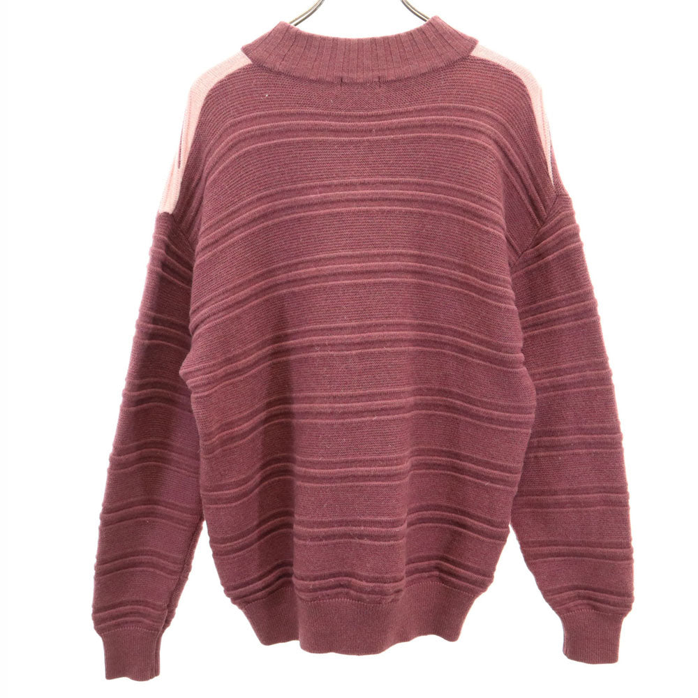 Christian Dior MONSIEUR クリスチャンディオール ムッシュ 90s ウール オールド 長袖 モックネック セーター L ボルドー系 ニット メンズ