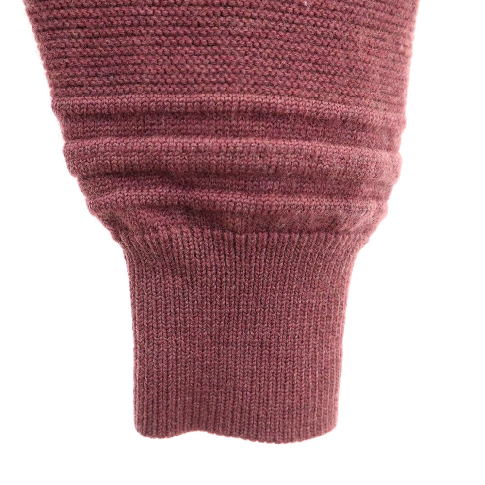 Christian Dior MONSIEUR クリスチャンディオール ムッシュ 90s ウール オールド 長袖 モックネック セーター L ボルドー系 ニット メンズ