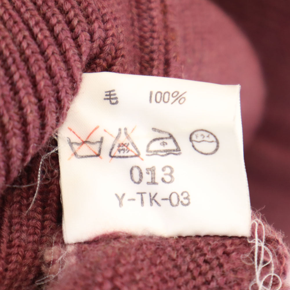 Christian Dior MONSIEUR クリスチャンディオール ムッシュ 90s ウール オールド 長袖 モックネック セーター L ボルドー系 ニット メンズ