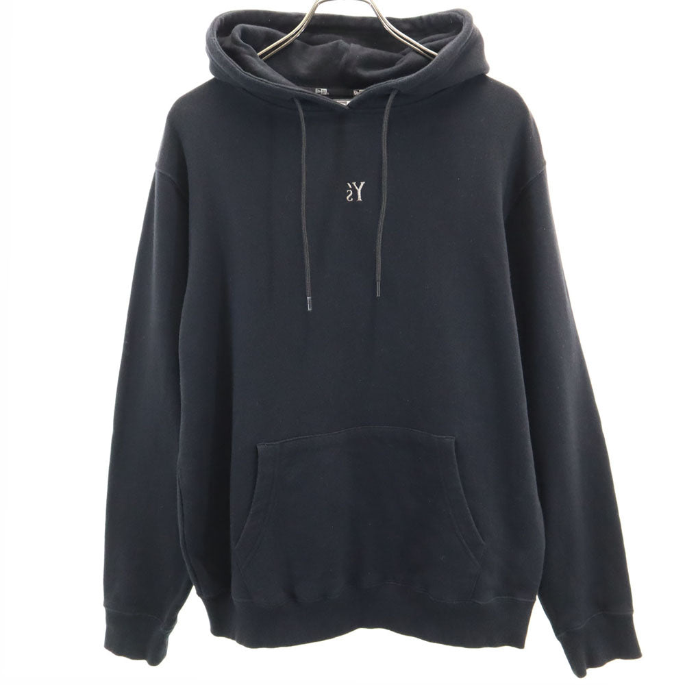 Y's ワイズ × ニューエラ コラボ 長袖 スウェットパーカー L 黒 × NEWERA プルオーバー メンズ