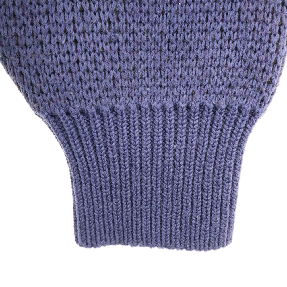 YVES SAINT LAURENT イヴサンローラン 80s 90s ウールブレンド オールド 長袖 Vネック セーター M ネイビー tricots pour homme ニット 厚手 メンズ