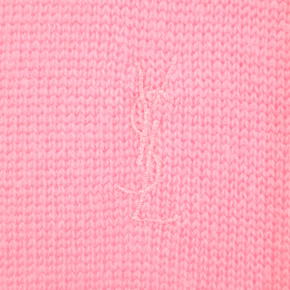 YVES SAINT LAURENT tricots イヴサンローラントリコット 90s ウール オールド 長袖 Vネック カーディガン M ピンク メンズ