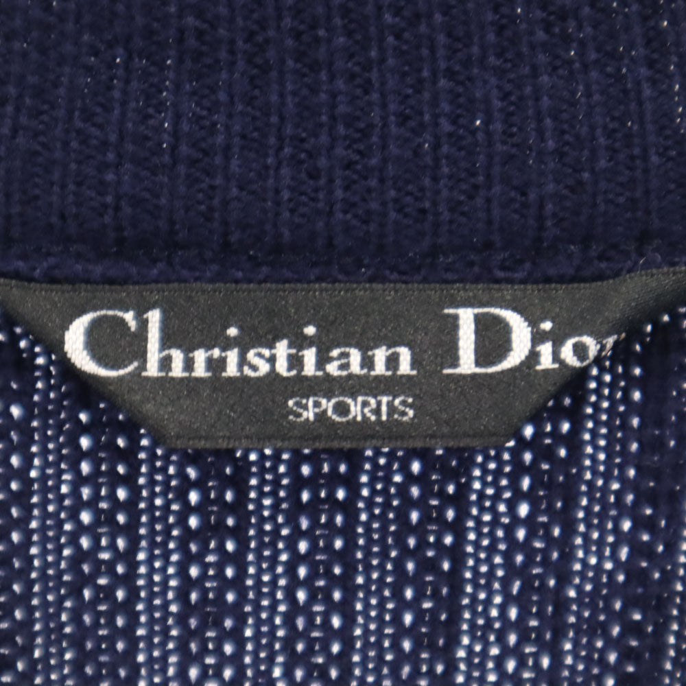 Christian Dior SPORTS クリスチャンディオールスポーツ 90s ウール オールド 長袖 セーター ネイビー ニット メンズ