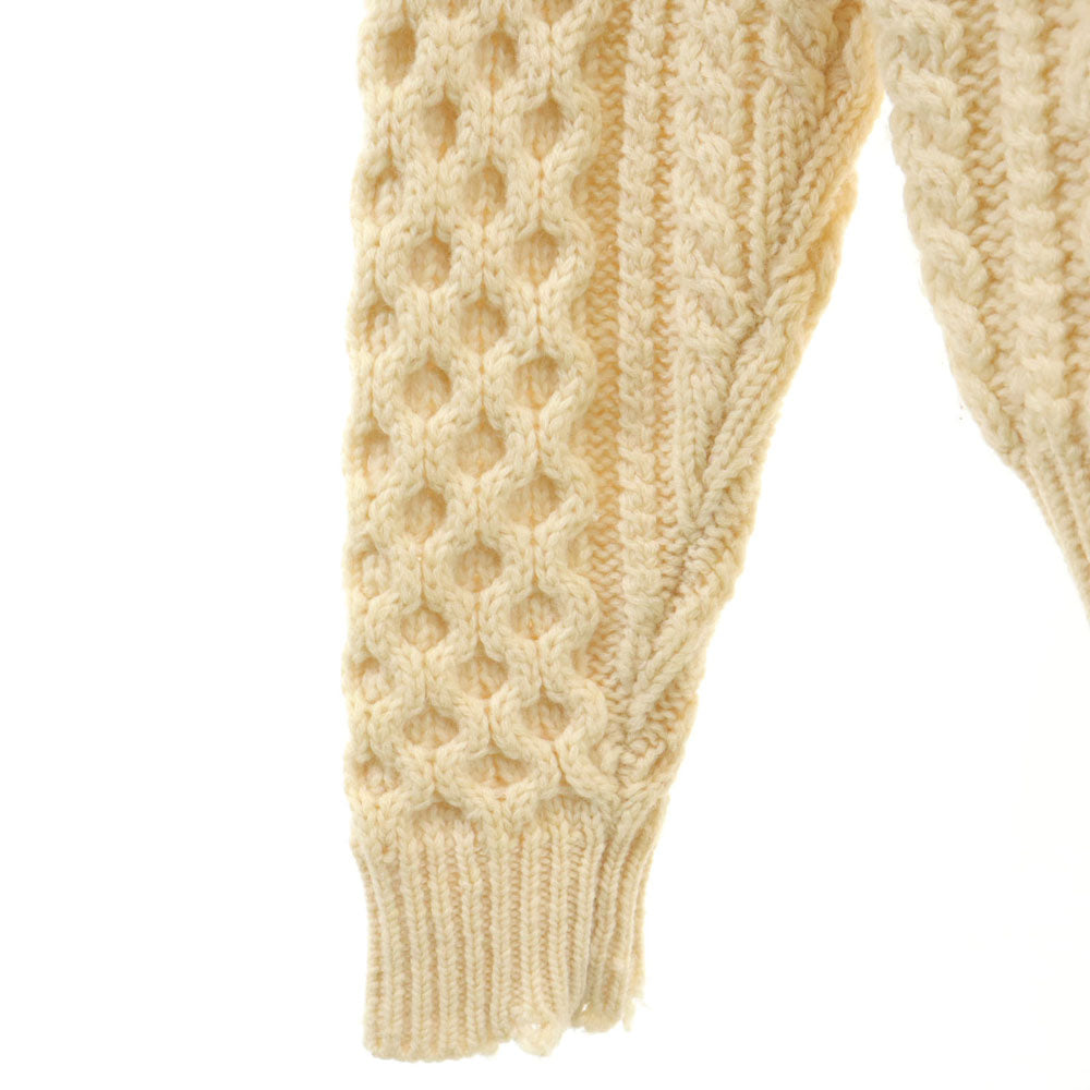 ALLEN JOLLY 80s 90s ウール オールド 長袖 セーター XL 白 ニット メンズ