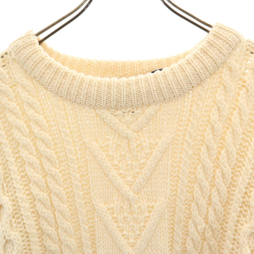 ALLEN JOLLY 80s 90s ウール オールド 長袖 セーター XL 白 ニット メンズ