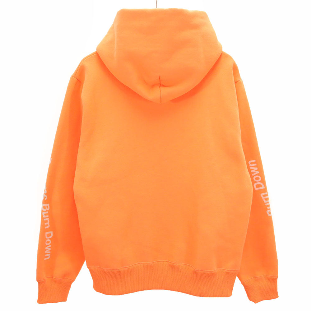 ヒステリックグラマー 長袖 スウェットパーカー M ネオンオレンジ HYSTERIC GLAMOUR 裏起毛 メンズ