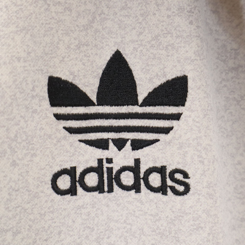 アディダス 80s 日本製 デサント製 ヴィンテージ トレフォイルロゴ トラックジャケット L-O グレー adidas メンズ