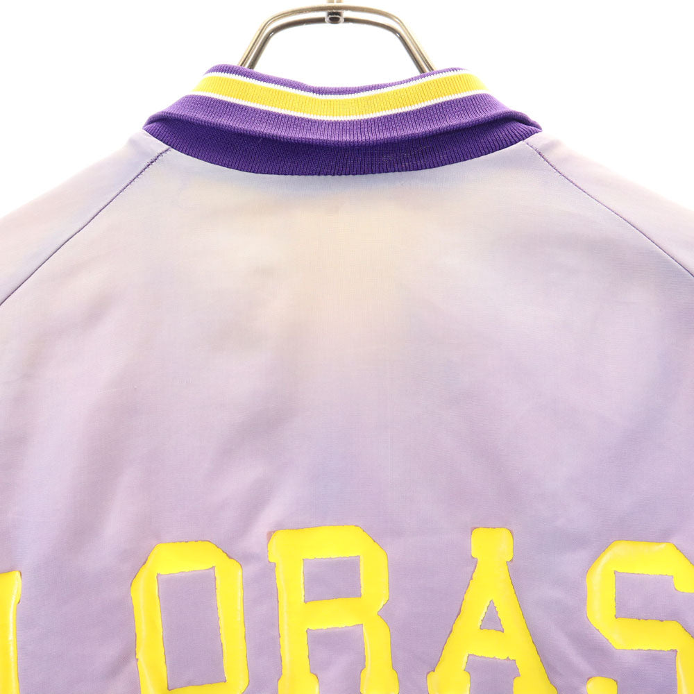 Don AllESON Athletic 70s ヴィンテージ コーチジャケット スタジャン ライトパープル ベースボールジャケット 裏キルティング メンズ