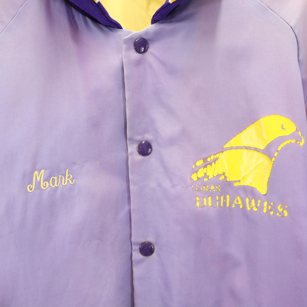 Don AllESON Athletic 70s ヴィンテージ コーチジャケット スタジャン ライトパープル ベースボールジャケット 裏キルティング メンズ