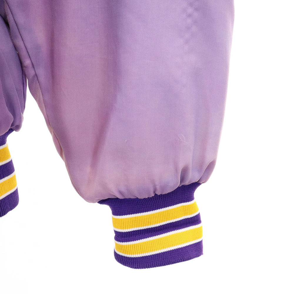 Don AllESON Athletic 70s ヴィンテージ コーチジャケット スタジャン ライトパープル ベースボールジャケット 裏キルティング メンズ