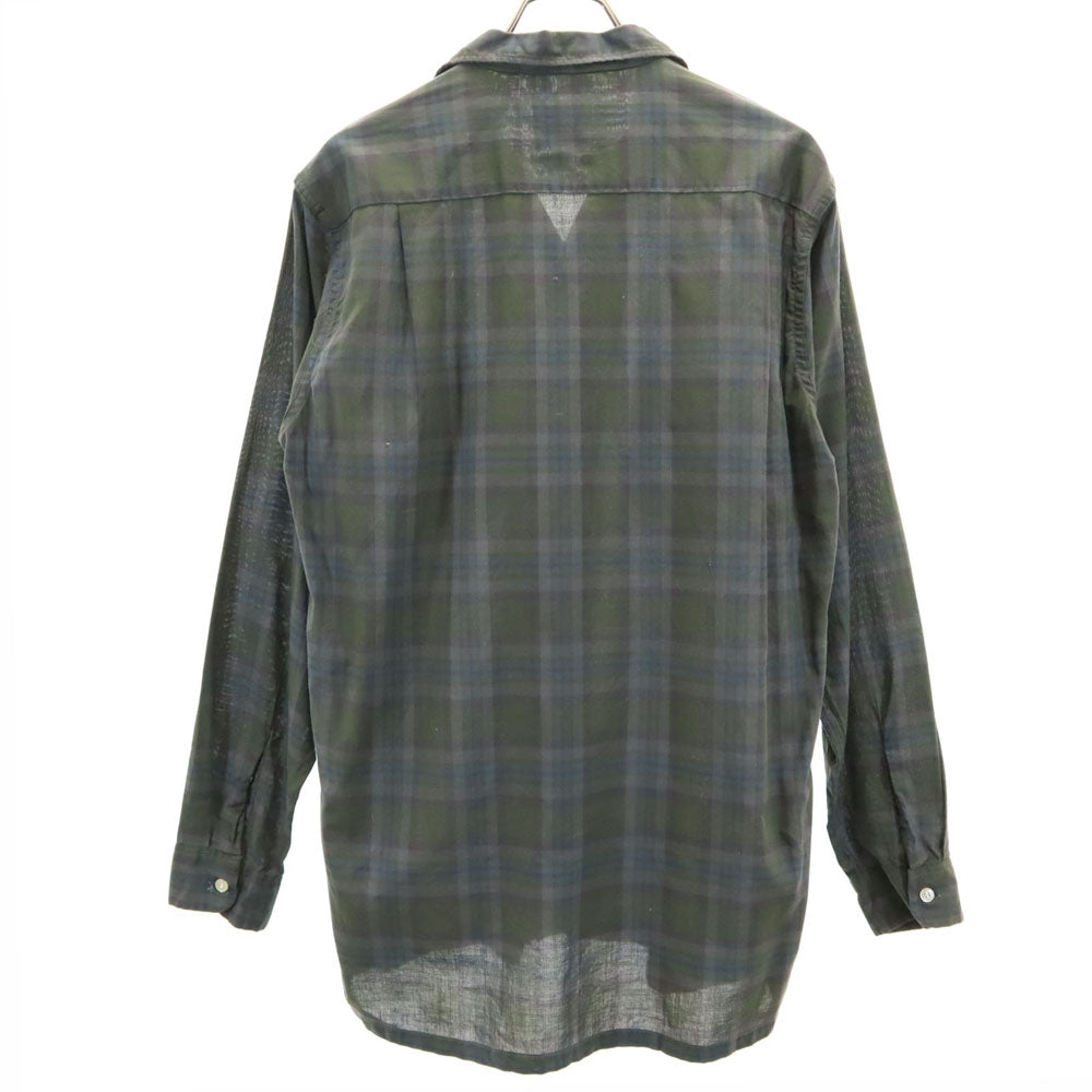 PENNEYS ペニーズ 60s タウンクラフト ヴィンテージ 開襟 オープンカラー チェック柄 長袖 オープンカラーシャツ M チャコールグレー 他 メンズ