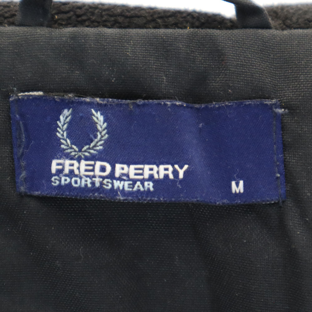 フレッドペリー ナイロンジャケット M ブラック FRED PERRY SPORTS WEAR 裏フリース メンズ