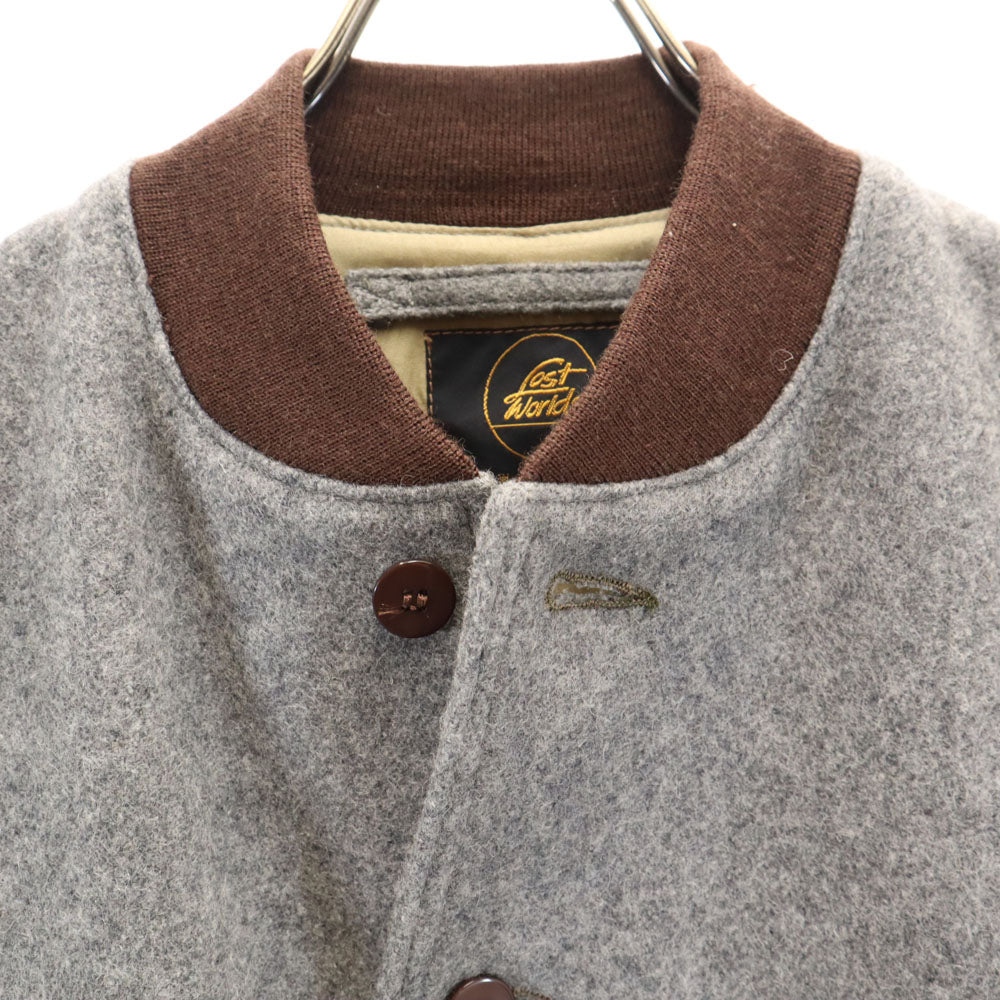 LOST WORLDS ロストワールド USA製 メルトン ジャケット M グレー メンズ