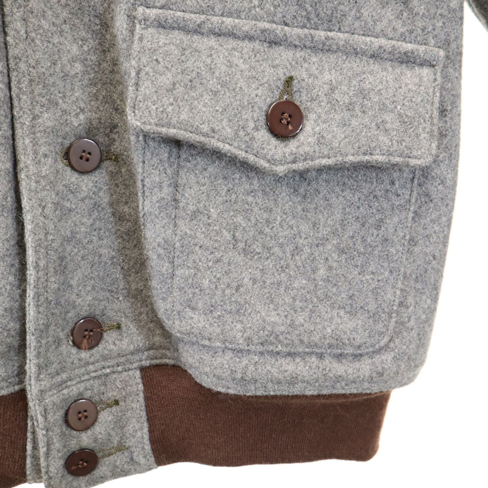 LOST WORLDS ロストワールド USA製 メルトン ジャケット M グレー メンズ