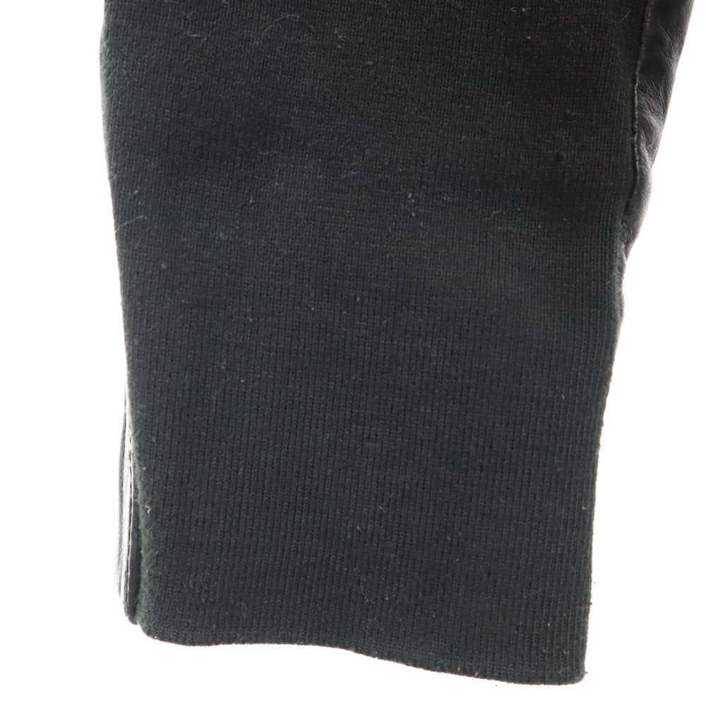 ルジャンドゥ マリテフランソワジルボー ラム レザージャケット M ブラック LE JEAN DE MARITHE FRANCOIS GIRBAUD メンズ