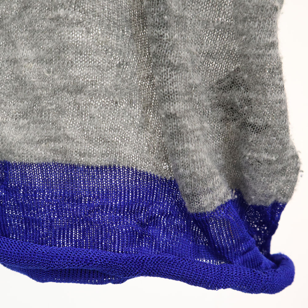 ワイズ 日本製 リネンブレンド 長袖 ニット 2 グレー Y's ヨウジヤマモト セーター 薄手 レディース