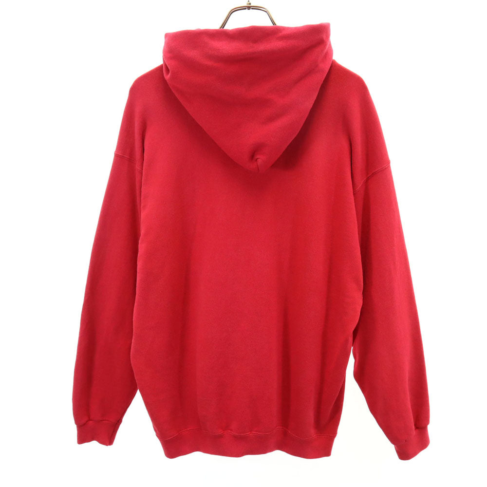 ナイキ 90s USA製 オールド 長袖 スウェットパーカー M レッド NIKE 裏起毛 メンズ