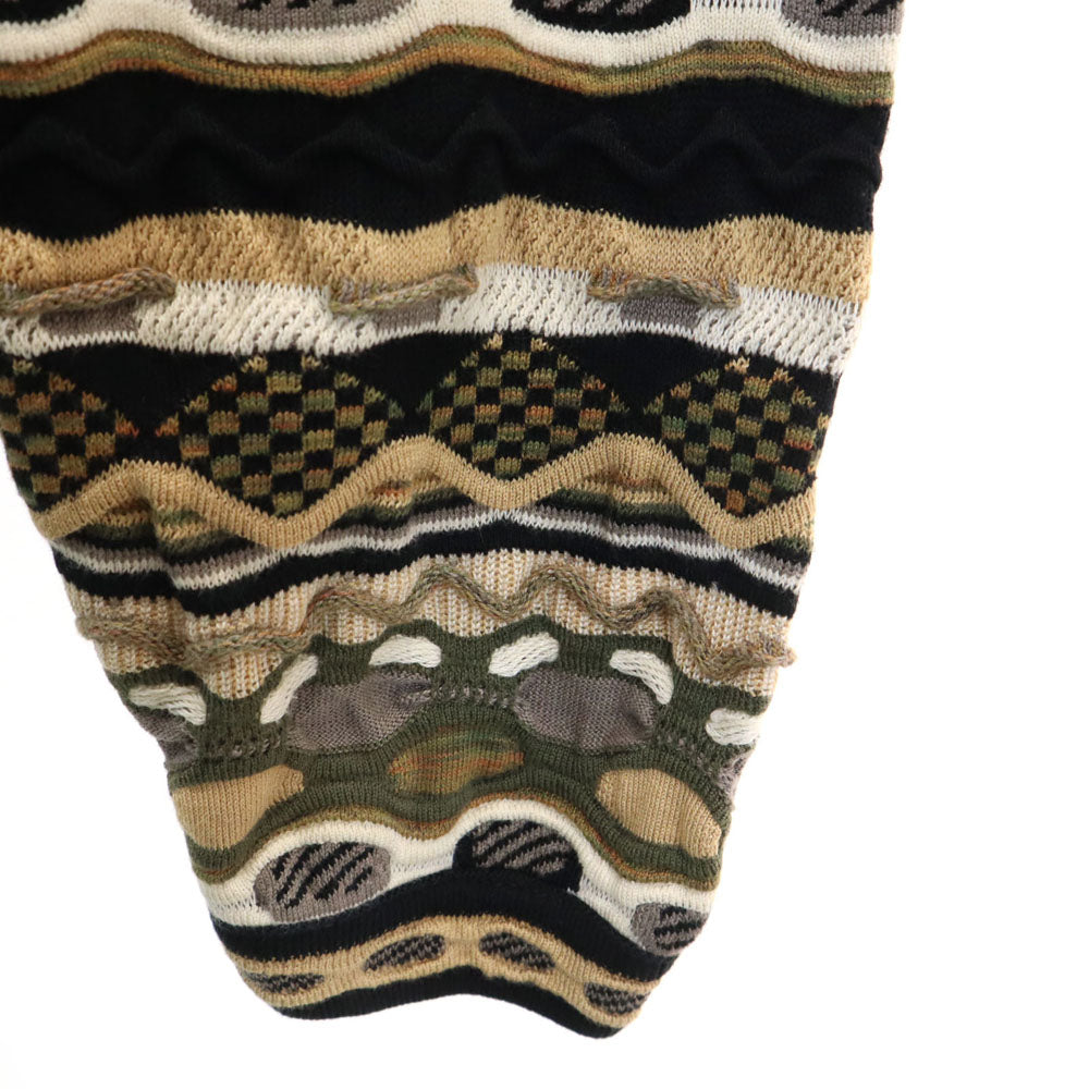 tundra ツンドラ 90s カナダ製 オールド 長袖 3D ニット XL ベージュ 他 セーター メンズ