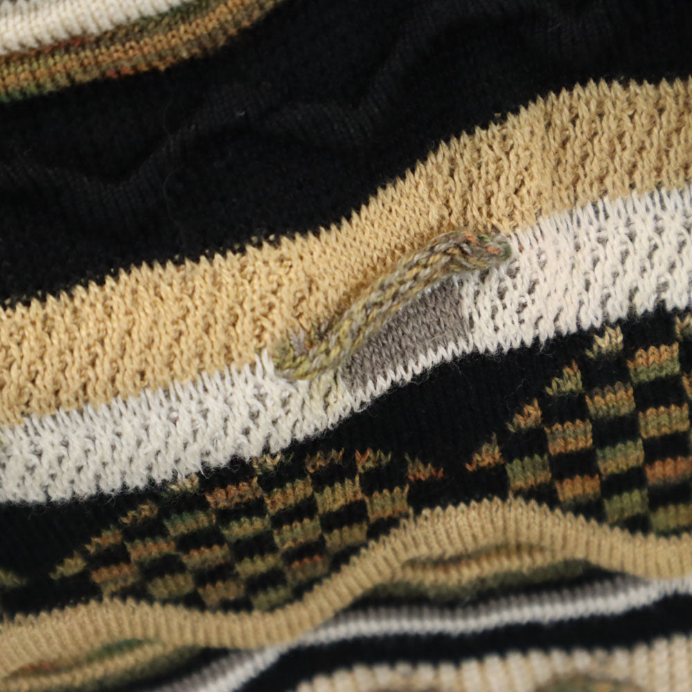 tundra ツンドラ 90s カナダ製 オールド 長袖 3D ニット XL ベージュ 他 セーター メンズ