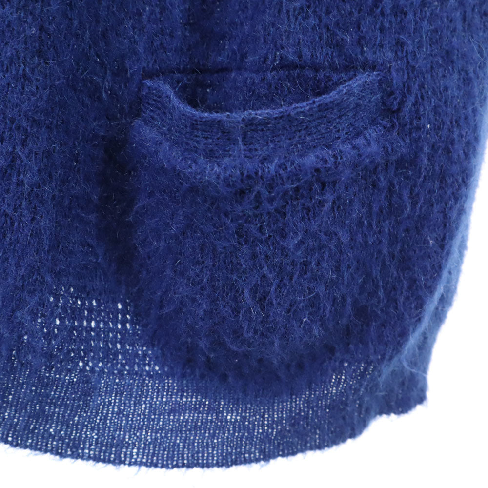 Auon Knit 70s 80s ヴィンテージ 長袖 ニットカーディガン 青紺 レディース