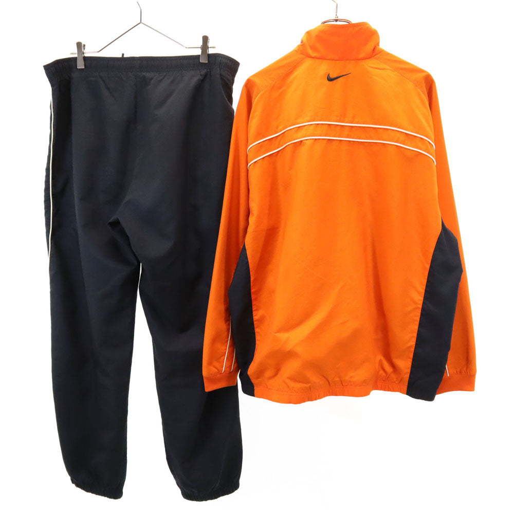 NIKE ナイキ 90s 00s オールド ウィンドブレーカー 上下 セットアップ XL オレンジ系 サッカー メンズ