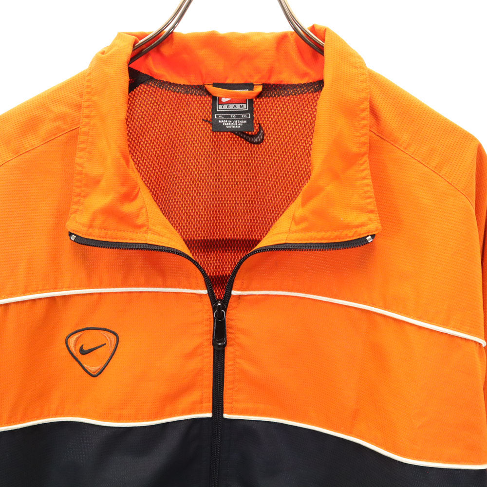 NIKE ナイキ 90s 00s オールド ウィンドブレーカー 上下 セットアップ XL オレンジ系 サッカー メンズ