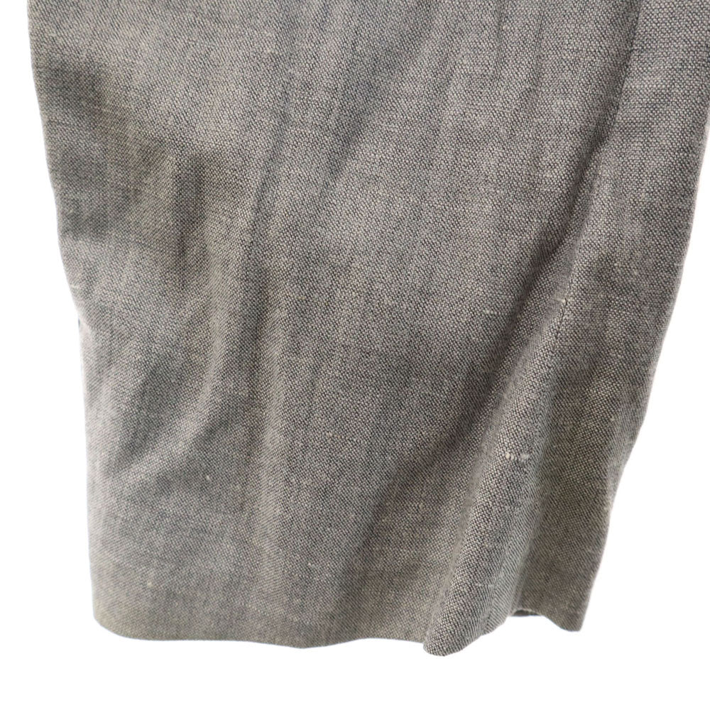 LANVIN ランバン 90s ウール リネンブレンド オールド 長袖 テーラードジャケット R50-46 グレー CLASSIQUE メンズ