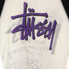 ステューシー 7分袖 ラグラン Tシャツ XL 白×黒 STUSSY ATHLETIC ロンT メンズ