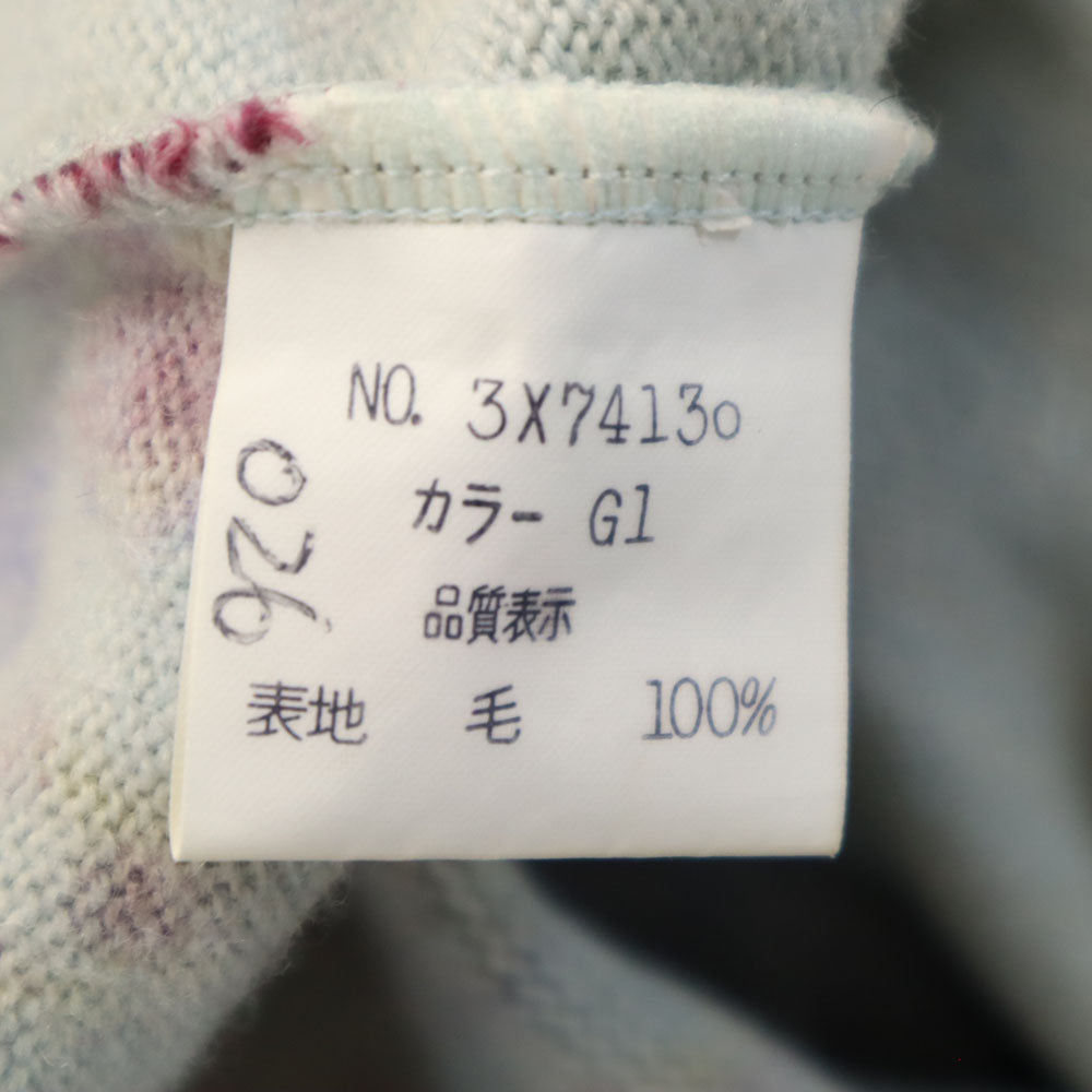 クリスチャンディオールスポーツ 90s オールド ハート柄 長袖 セーター L ブルーグレー Christian Dior SPORTS ニット メンズ