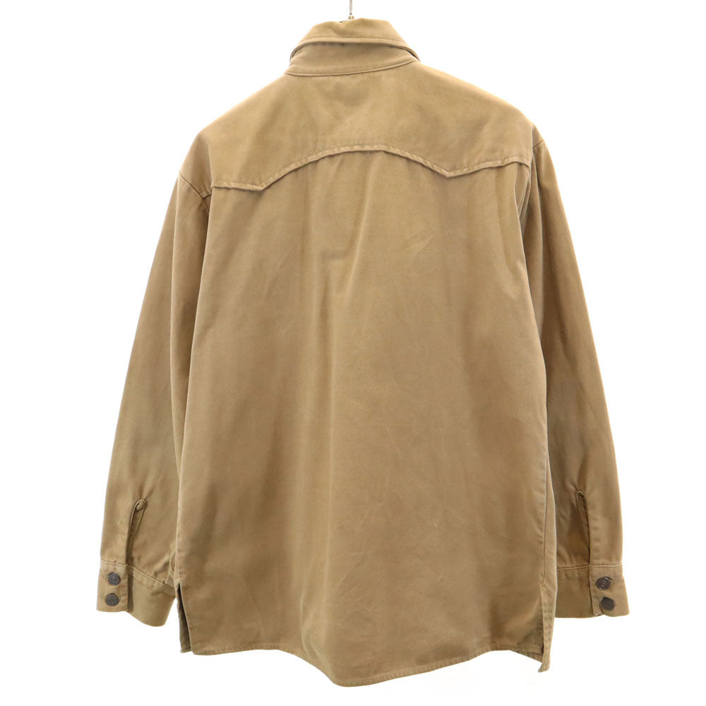 リーバイス 70s 60669-3522 USA製 ヴィンテージ 長袖 ウエスタンシャツ L ブラウン Levi's ジャケット メンズ