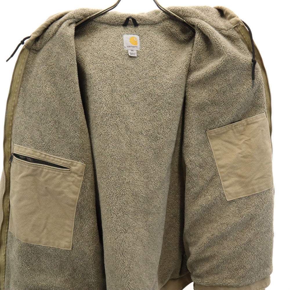 Carhartt カーハート アクティブ ジャケット 2XL ベージュ 裏ボア ビックサイズ メンズ