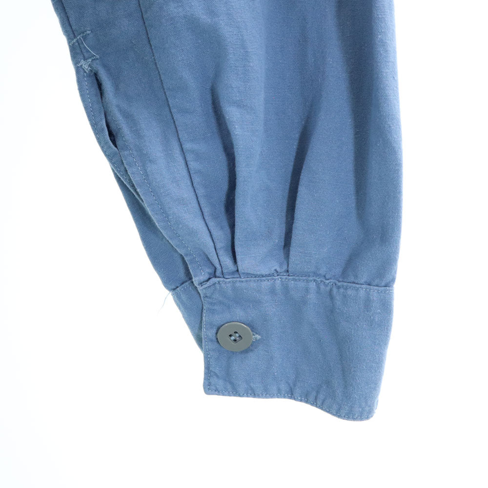 SWEDENISH ARMY スウェーデン軍 70s ヴィンテージ 長袖 スリーピング シャツ 39 ブルー プルオーバー メンズ