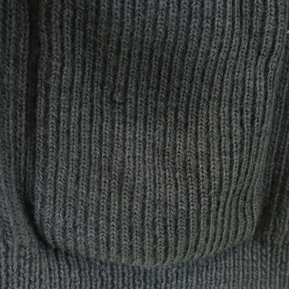 VINTAGE ヴィンテージ 80s 90s カナダ製 ウール 長袖 タートルネック ニットカーディガン L グレー メンズ