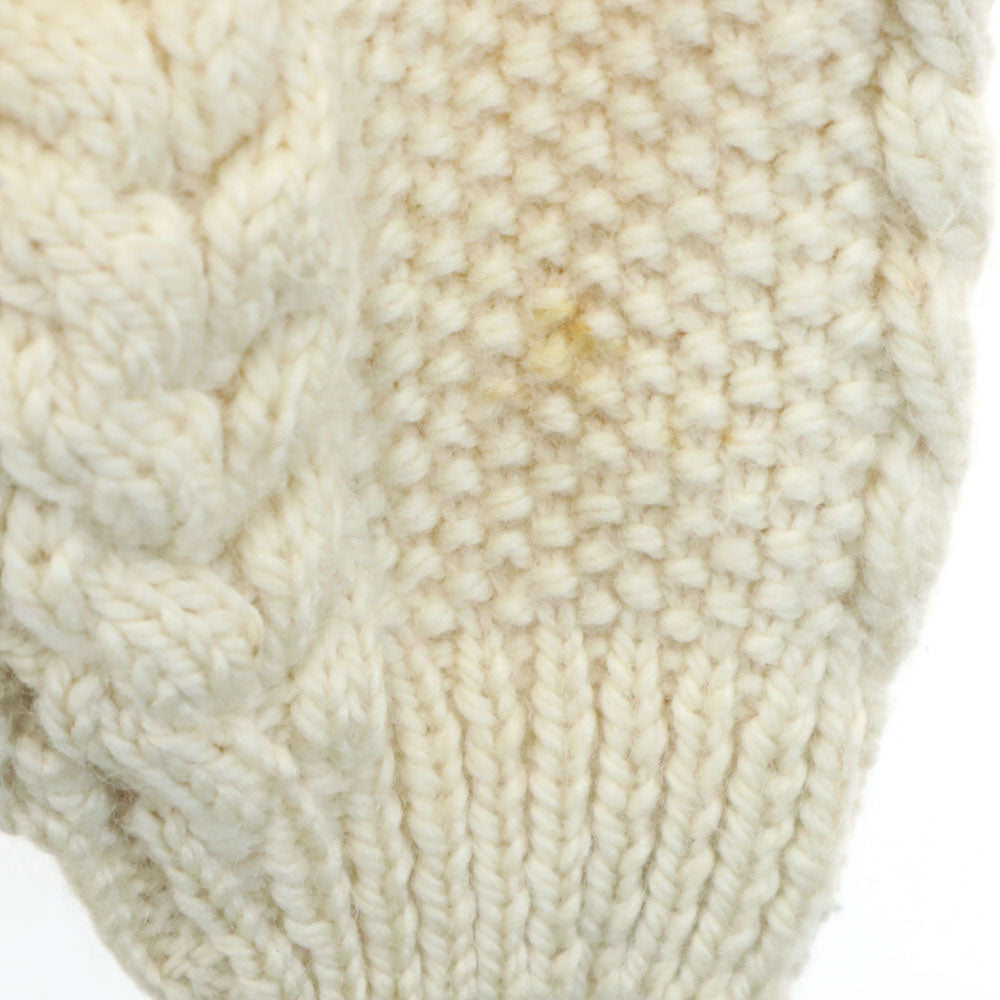 OLD オールド 長袖 フィッシャーマン セーター アイボリー ニット ケーブル編み レディース