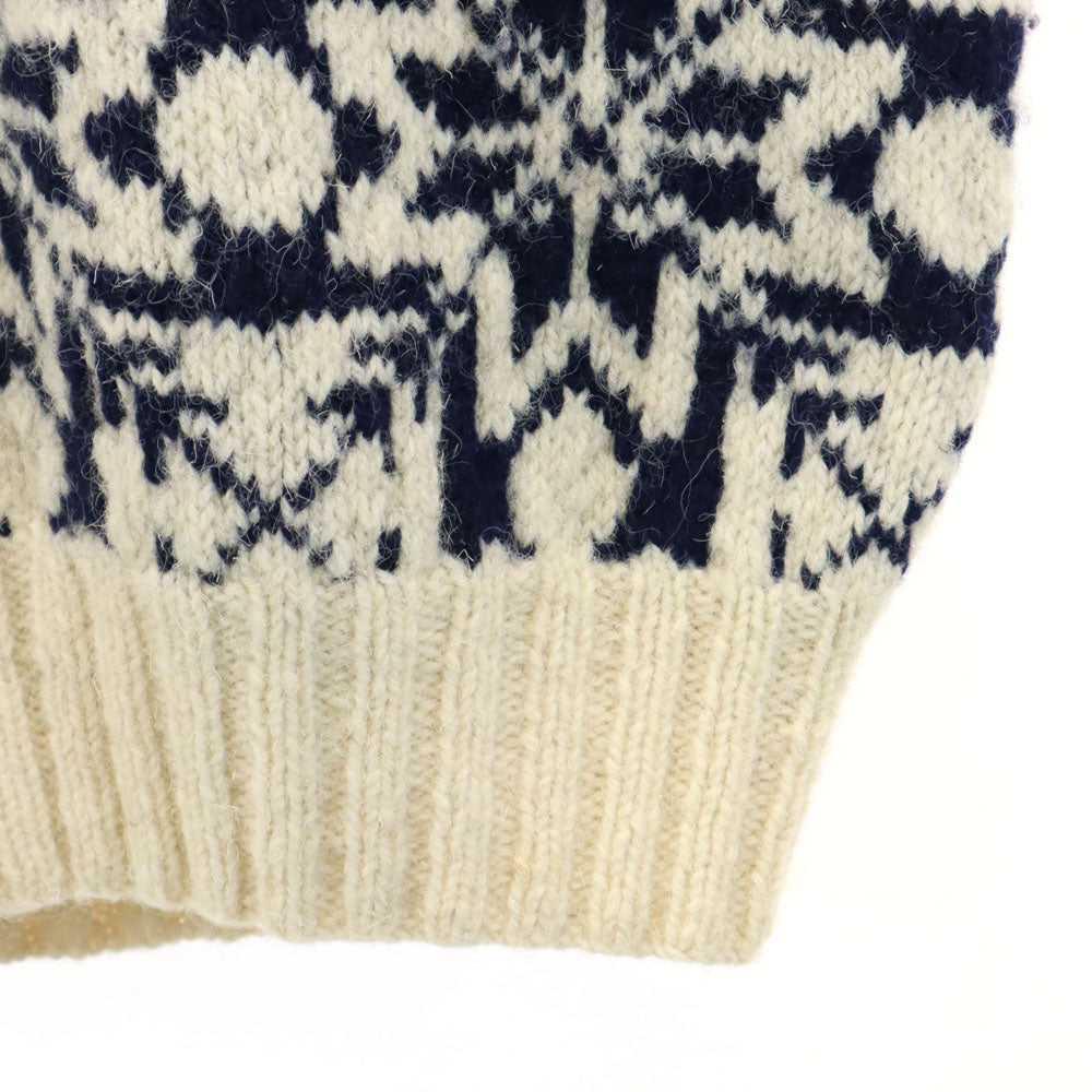 POLO COUNTRY RALPH LAUREN ポロカントリー ラルフローレン 90s ウール オールド ハンドニット ノルディック柄 長袖 セーター M アイボリー ニット メンズ