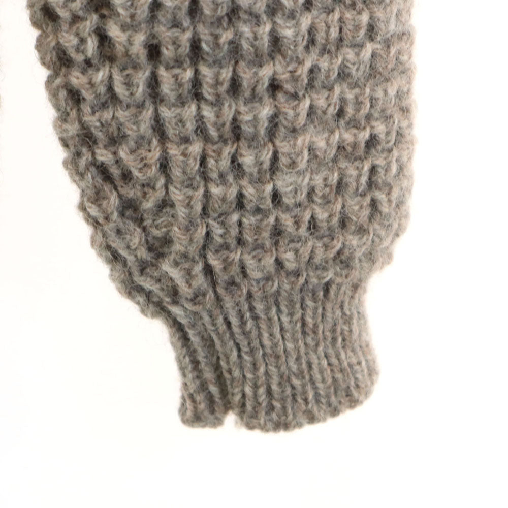 80s 90s アイルランド製 オールド 長袖 セーター M グレージュ ニット レディース