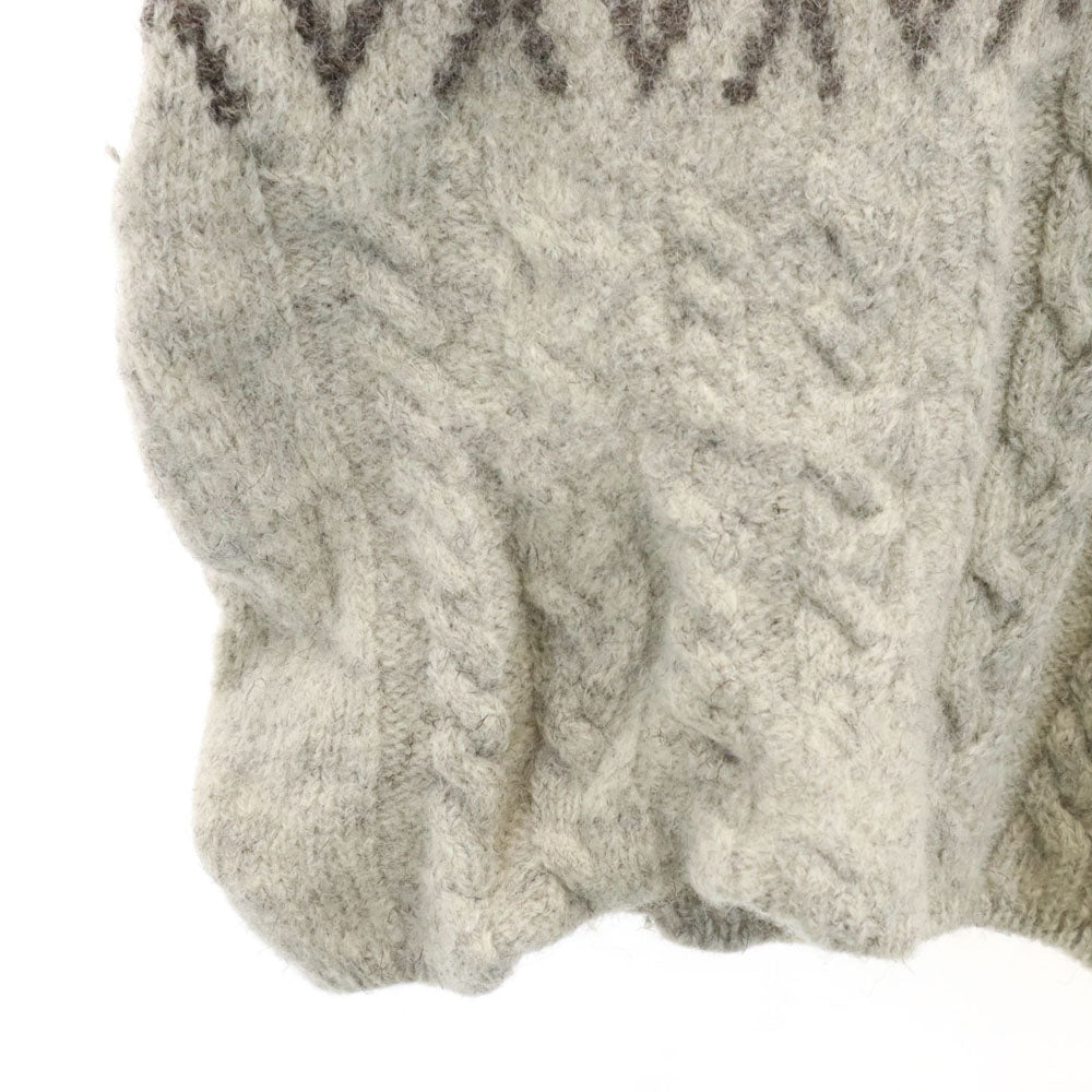 L.L.Bean エルエルビーン 80s スコットランド製 ヴィンテージ 長袖 セーター L グレー ニット メンズ